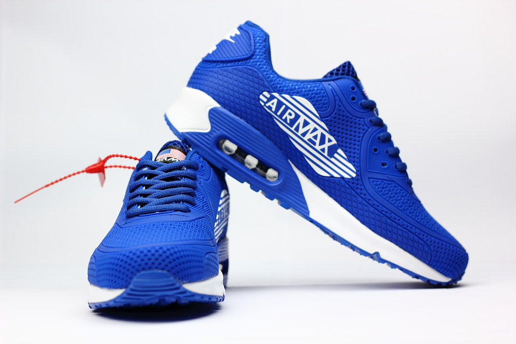 Supreme Nike Air Max 90 Nano Drop Plastic Sea Blue White Shoes